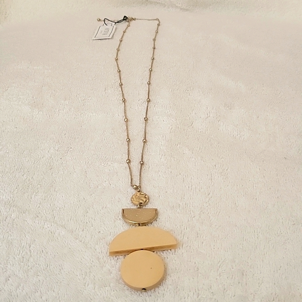 Long Gold Shape Necklace